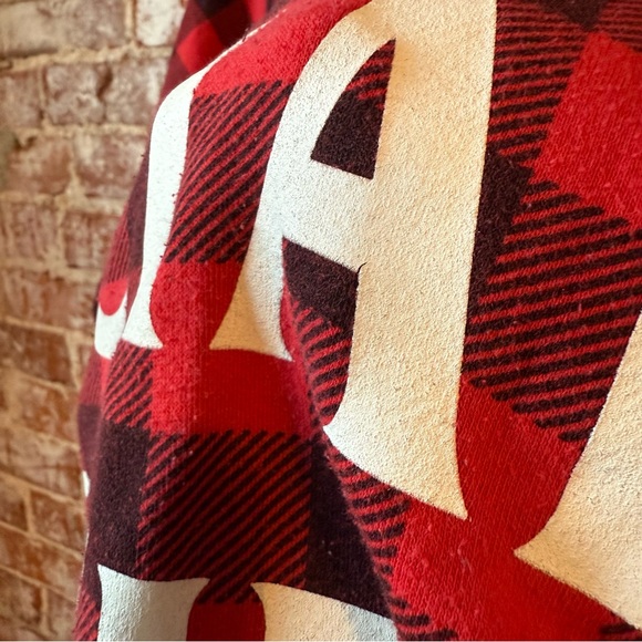 Anti Social Social Club Red Black Checkered Hoodie Large ASSC Plaid Streetwear - Picture 4 of 5